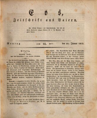 Eos Montag 31. Januar 1825