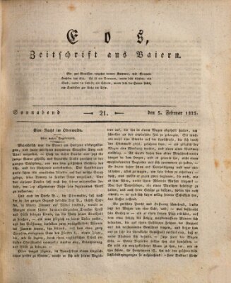 Eos Samstag 5. Februar 1825