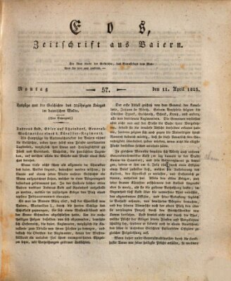 Eos Montag 11. April 1825