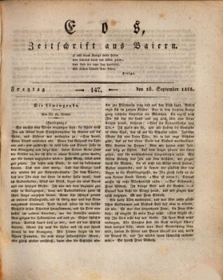 Eos Freitag 16. September 1825