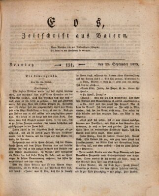 Eos Freitag 23. September 1825