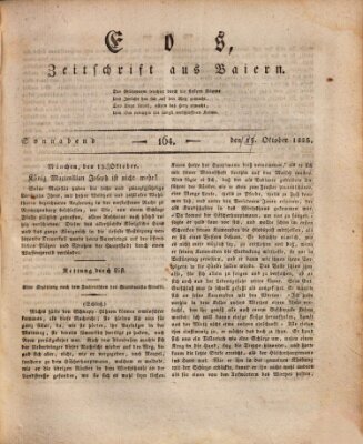 Eos Samstag 15. Oktober 1825