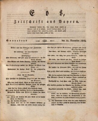 Eos Samstag 12. November 1825