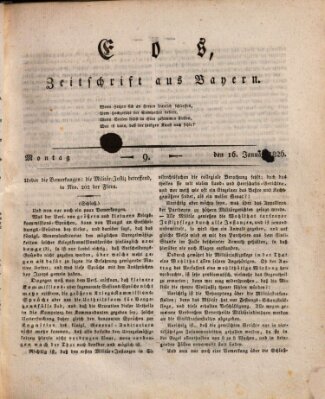 Eos Montag 16. Januar 1826