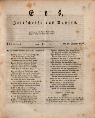 Eos Freitag 20. Januar 1826