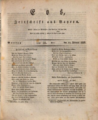 Eos Montag 13. Februar 1826