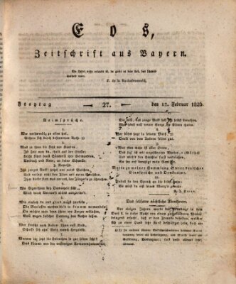 Eos Freitag 17. Februar 1826