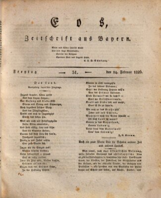 Eos Freitag 24. Februar 1826