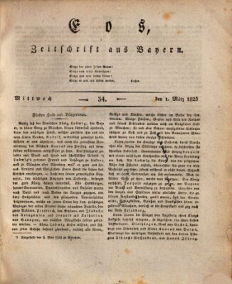 Eos Mittwoch 1. März 1826