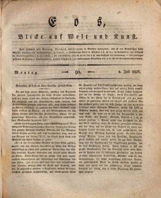 Eos Montag 3. Juli 1826