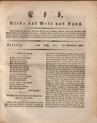 Eos Freitag 22. September 1826