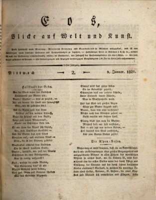 Eos Mittwoch 3. Januar 1827