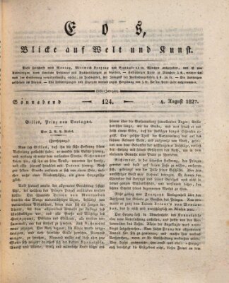 Eos Samstag 4. August 1827