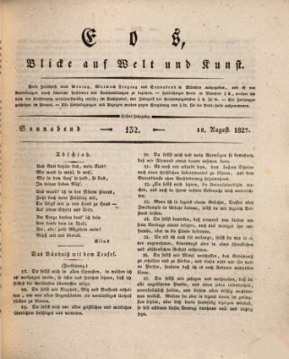 Eos Samstag 18. August 1827