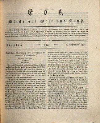 Eos Freitag 7. September 1827