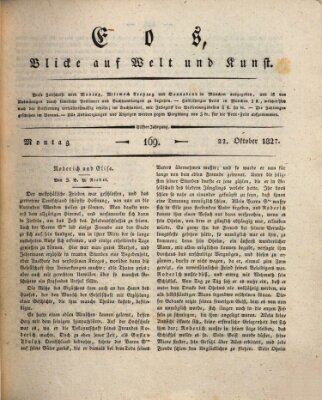 Eos Montag 22. Oktober 1827