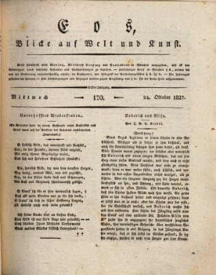 Eos Mittwoch 24. Oktober 1827