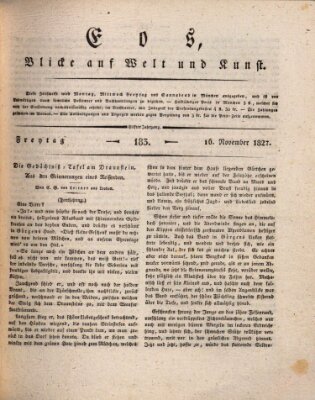 Eos Freitag 16. November 1827