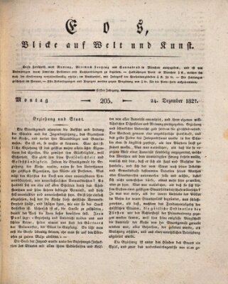 Eos Montag 24. Dezember 1827