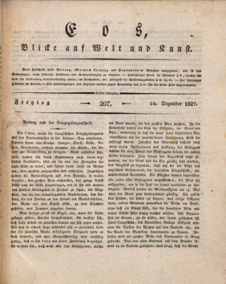 Eos Freitag 28. Dezember 1827