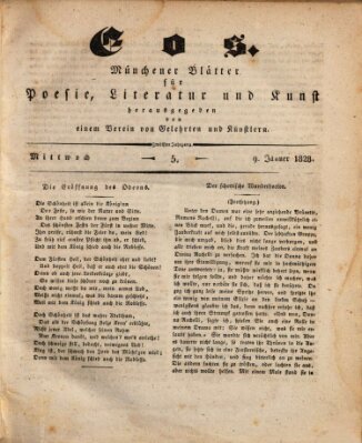 Eos Mittwoch 9. Januar 1828