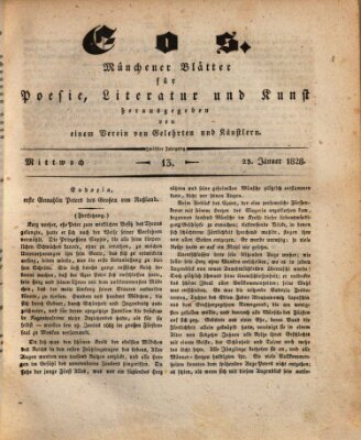 Eos Mittwoch 23. Januar 1828