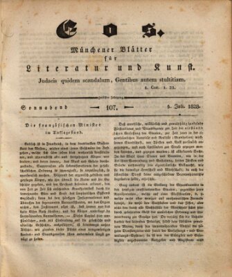 Eos Samstag 5. Juli 1828