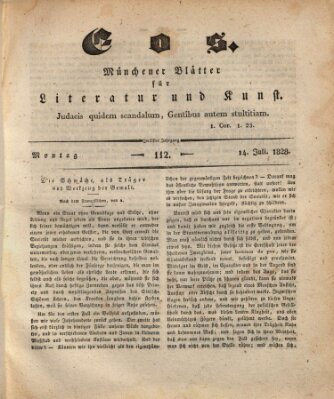 Eos Montag 14. Juli 1828