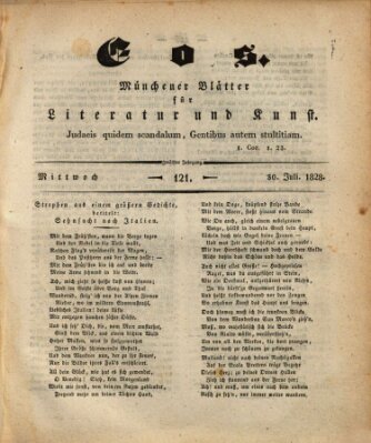 Eos Mittwoch 30. Juli 1828