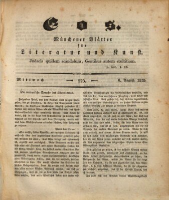 Eos Mittwoch 6. August 1828