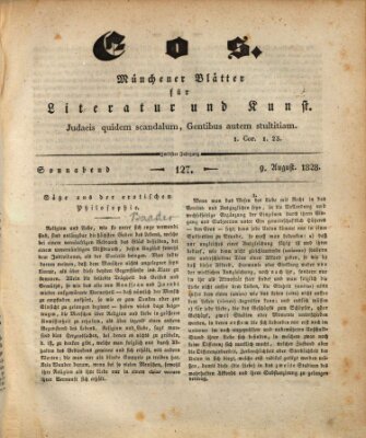 Eos Samstag 9. August 1828