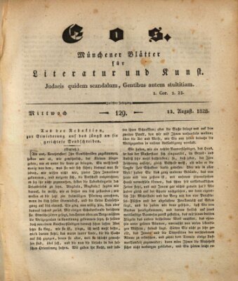 Eos Mittwoch 13. August 1828