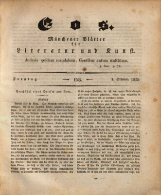 Eos Freitag 3. Oktober 1828