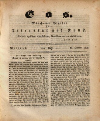 Eos Mittwoch 22. Oktober 1828