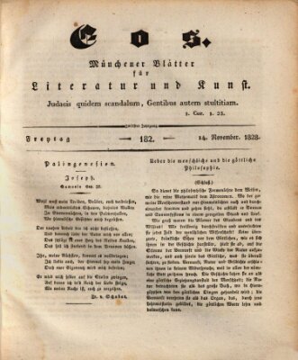 Eos Freitag 14. November 1828