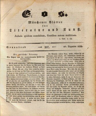 Eos Samstag 27. Dezember 1828