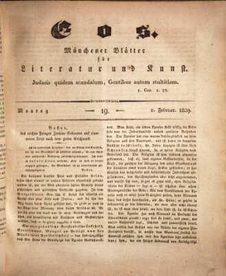 Eos Montag 2. Februar 1829