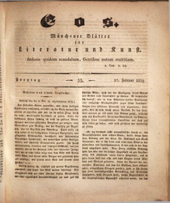 Eos Freitag 27. Februar 1829