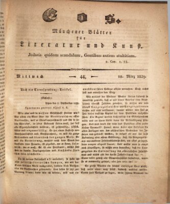 Eos Mittwoch 18. März 1829