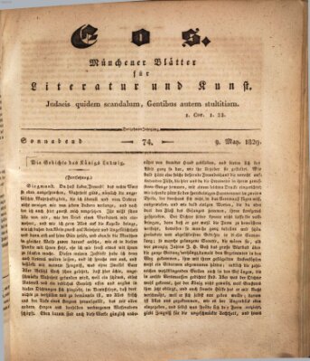 Eos Samstag 9. Mai 1829