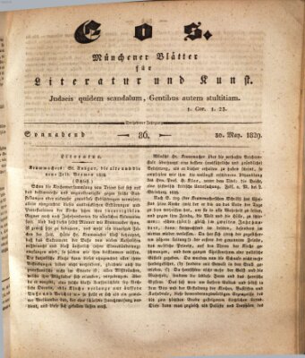 Eos Samstag 30. Mai 1829