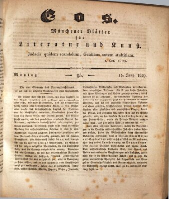 Eos Montag 15. Juni 1829