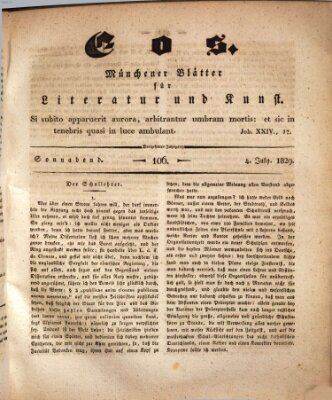 Eos Samstag 4. Juli 1829