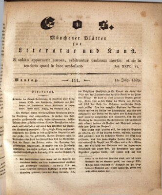 Eos Montag 13. Juli 1829