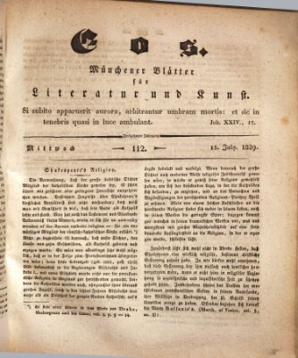 Eos Mittwoch 15. Juli 1829