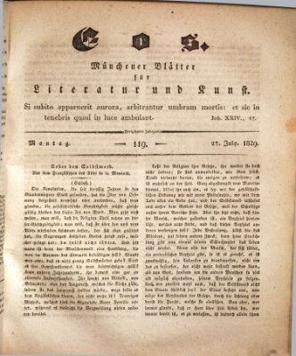 Eos Montag 27. Juli 1829