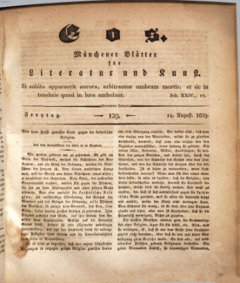 Eos Freitag 14. August 1829