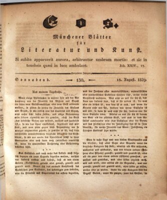 Eos Samstag 15. August 1829