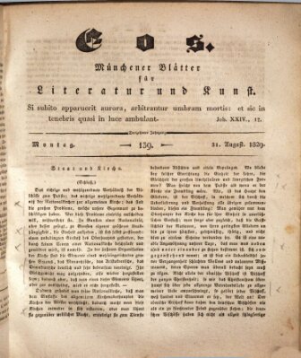 Eos Montag 31. August 1829