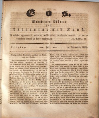 Eos Freitag 4. September 1829